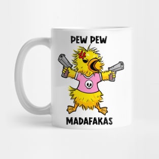 Quacktastic Mayhem: The PEW PEW Duck Design Mug
